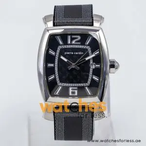 Pierre Cardin Men’s Quartz Grey & Black Nylon Strap Black Dial 36mm Watch PC10028/B2 UAE DUBAI AJMAN SHARJAH ABU DHABI RAS AL KHAIMA UMM UL QUWAIN ALAIN FUJAIRAH