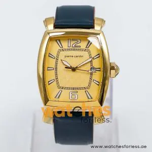 Pierre Cardin Men’s Quartz Dark Green Leather Strap Gold Dial 36mm Watch PC10028/G12 UAE DUBAI AJMAN SHARJAH ABU DHABI RAS AL KHAIMA UMM UL QUWAIN ALAIN FUJAIRAH