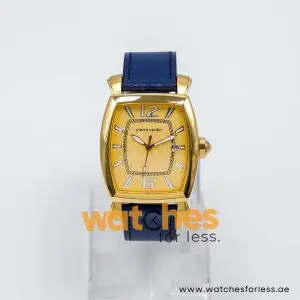 Pierre Cardin Men’s Quartz Dark Blue Leather Strap Gold Dial 36mm Watch PC10028/G8 UAE DUBAI AJMAN SHARJAH ABU DHABI RAS AL KHAIMA UMM UL QUWAIN ALAIN FUJAIRAH