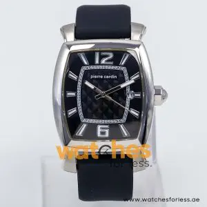 Pierre Cardin Men’s Quartz Black Silicone Strap Black Dial 36mm Watch PC10028/BB UAE DUBAI AJMAN SHARJAH ABU DHABI RAS AL KHAIMA UMM UL QUWAIN ALAIN FUJAIRAH