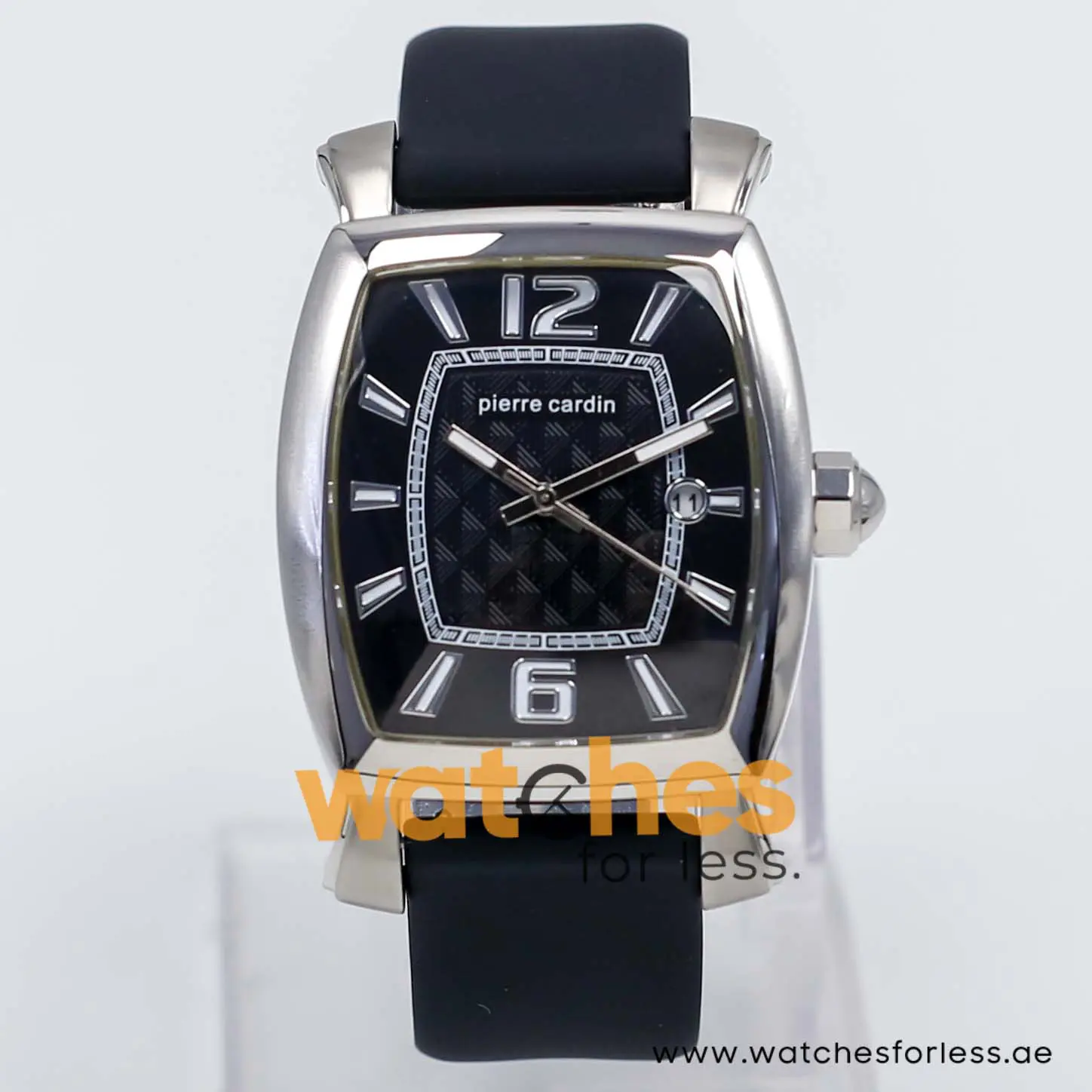 Pierre Cardin Men’s Quartz Black Silicone Strap Black Dial 36mm Watch PC10028/BB UAE DUBAI AJMAN SHARJAH ABU DHABI RAS AL KHAIMA UMM UL QUWAIN ALAIN FUJAIRAH