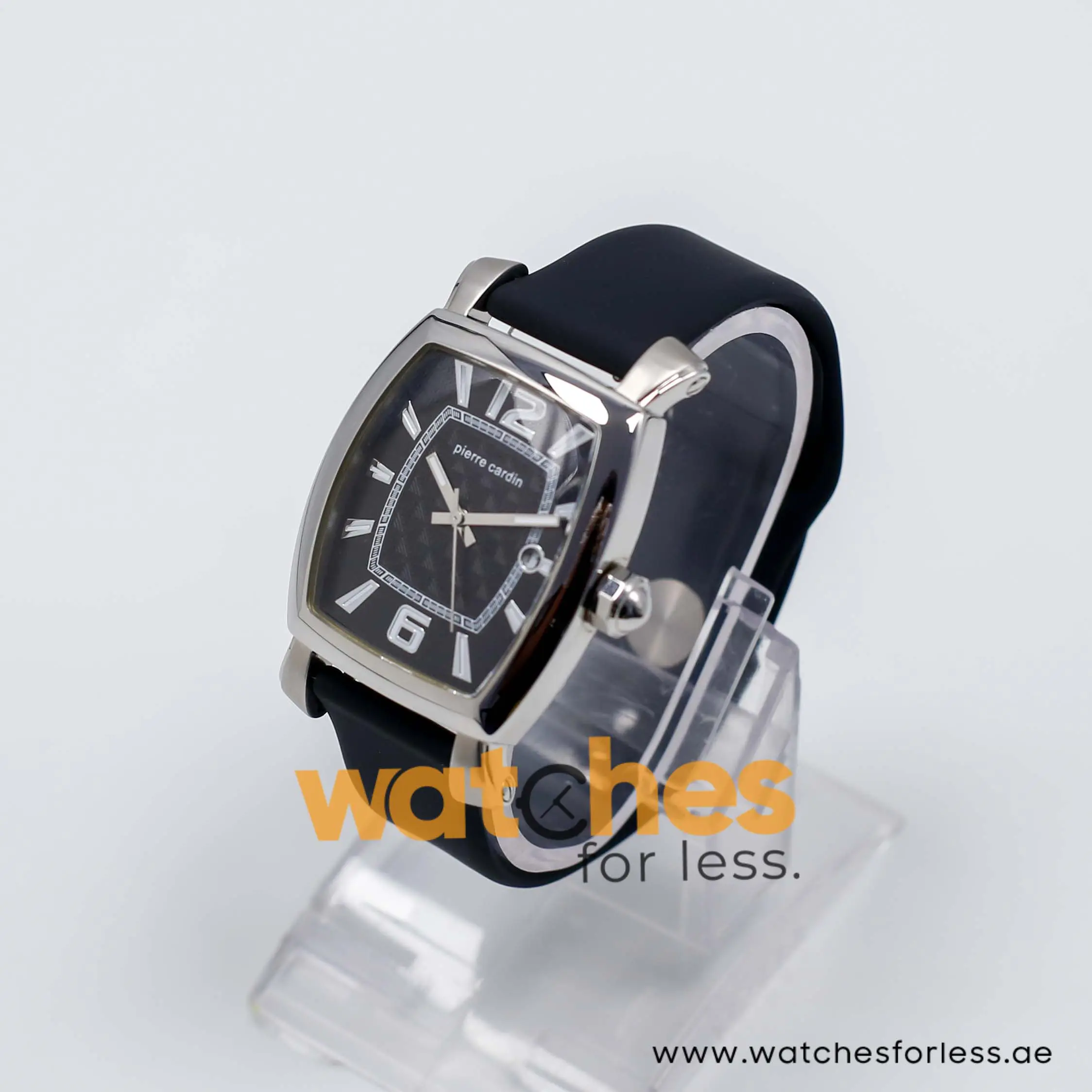 Pierre Cardin Men’s Quartz Black Silicone Strap Black Dial 36mm Watch PC10028/BB UAE DUBAI AJMAN SHARJAH ABU DHABI RAS AL KHAIMA UMM UL QUWAIN ALAIN FUJAIRAH