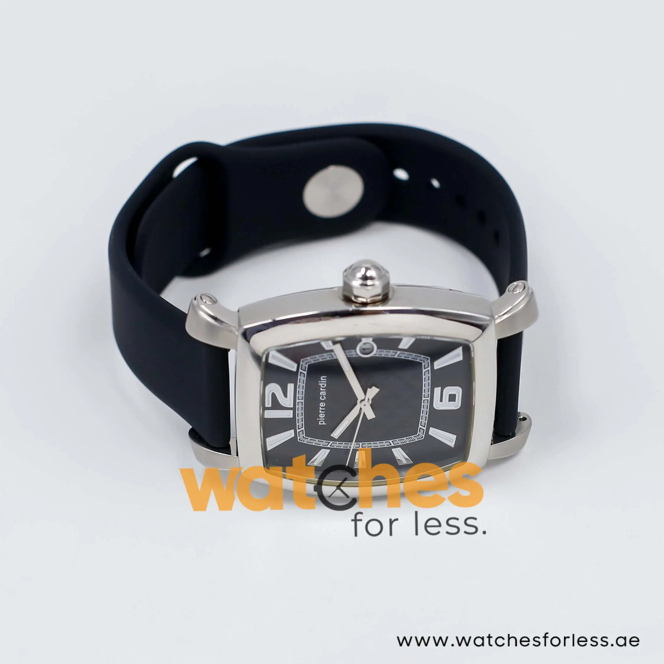 Pierre Cardin Men’s Quartz Black Silicone Strap Black Dial 36mm Watch PC10028/BB UAE DUBAI AJMAN SHARJAH ABU DHABI RAS AL KHAIMA UMM UL QUWAIN ALAIN FUJAIRAH