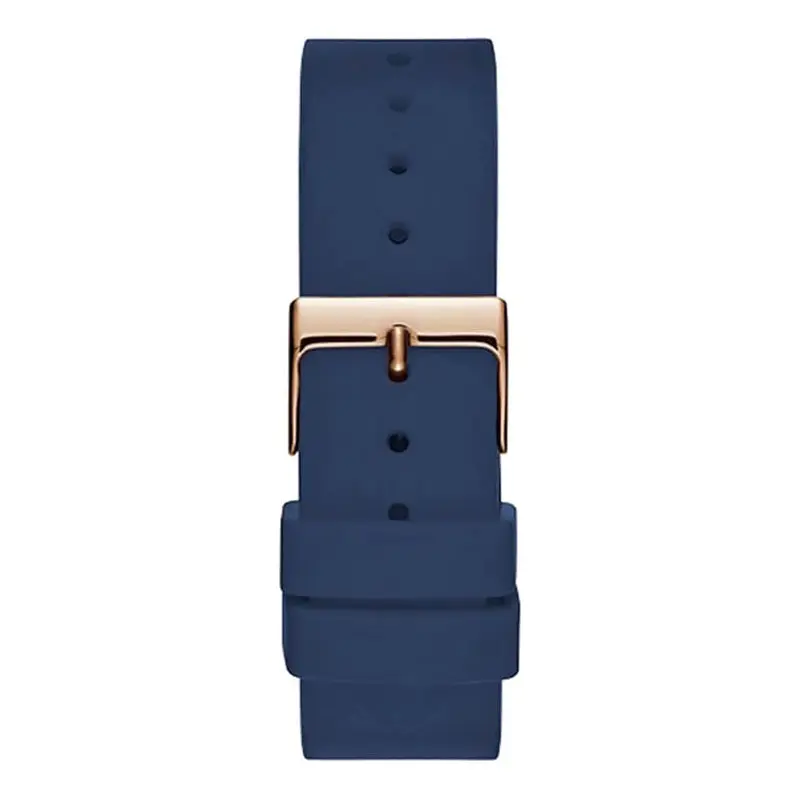Guess Women’s Quartz Blue Silicone Strap White Dial 40mm Watch W0911L6 UAE DUBAI AJMAN SHARJAH ABU DHABI RAS AL KHAIMA UMM UL QUWAIN ALAIN FUJAIRAH