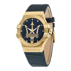 Maserati Men’s Quartz Blue Leather Strap Blue Dial 42mm Watch R8851108035 UAE DUBAI AJMAN SHARJAH ABU DHABI RAS AL KHAIMA UMM UL QUWAIN ALAIN FUJAIRAH