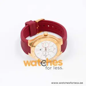 Tommy Hilfiger Women’s Quartz Maroon Silicone Strap White Dial 40mm Watch 1781331 UAE DUBAI AJMAN SHARJAH ABU DHABI RAS AL KHAIMA UMM UL QUWAIN ALAIN FUJAIRAH