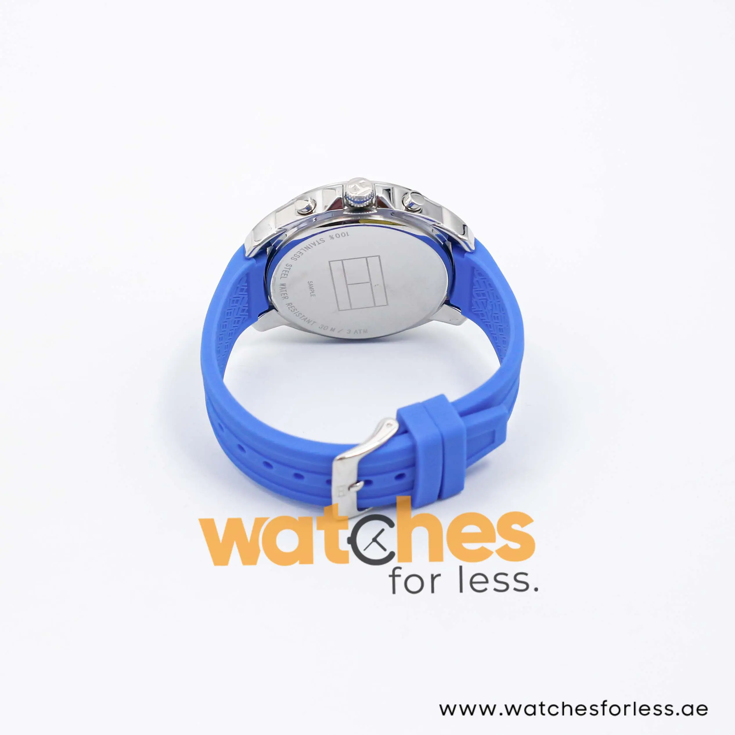 Tommy Hilfiger Women’s Quartz Blue Silicone Strap White Dial 42mm Watch 1781390 UAE DUBAI AJMAN SHARJAH ABU DHABI RAS AL KHAIMA UMM UL QUWAIN ALAIN FUJAIRAH