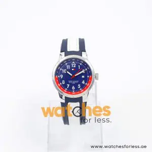Tommy Hilfiger Women’s Quartz Blue Silicone & White Leather Strap Blue Dial 34mm Watch 1780653 UAE DUBAI AJMAN SHARJAH ABU DHABI RAS AL KHAIMA UMM UL QUWAIN ALAIN FUJAIRAH