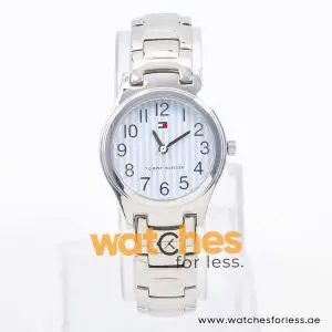 Tommy Hilfiger Women’s Quartz Silver Stainless Steel Sky Blue Dial 28mm Watch 1780769 UAE DUBAI AJMAN SHARJAH ABU DHABI RAS AL KHAIMA UMM UL QUWAIN ALAIN FUJAIRAH