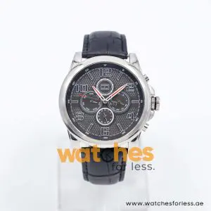 Tommy Hilfiger Men’s Quartz Black Leather Strap Grey Dial 44mm Watch 1710242 UAE DUBAI AJMAN SHARJAH ABU DHABI RAS AL KHAIMA UMM UL QUWAIN ALAIN FUJAIRAH