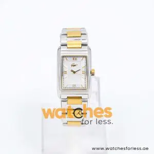 Lacoste Women’s Quartz Two Tone Stainless Steel Silver Dial 24mm Watch 2000339 UAE DUBAI AJMAN SHARJAH ABU DHABI RAS AL KHAIMA UMM UL QUWAIN ALAIN FUJAIRAH