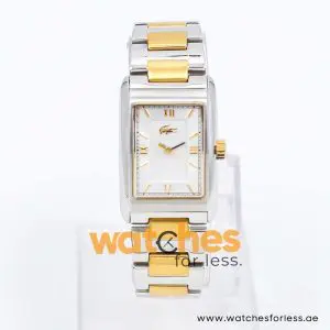 Lacoste Women’s Quartz Two Tone Stainless Steel Silver Dial 24mm Watch 2000339 UAE DUBAI AJMAN SHARJAH ABU DHABI RAS AL KHAIMA UMM UL QUWAIN ALAIN FUJAIRAH