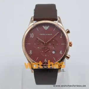 Emporio Armani Men’s Quartz Brown Leather Strap Brown Dial 43mm Watch AR1890/2 UAE DUBAI AJMAN SHARJAH ABU DHABI RAS AL KHAIMA UMM UL QUWAIN ALAIN FUJAIRAH