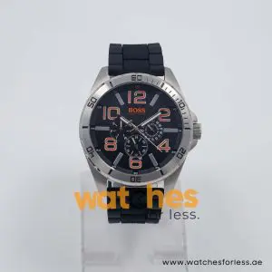 Hugo Boss Men’s Quartz Black Silicone Strap Black Dial 49mm Watch 1512943/1 UAE DUBAI AJMAN SHARJAH ABU DHABI RAS AL KHAIMA UMM UL QUWAIN ALAIN FUJAIRAH