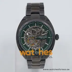 Kenneth Cole Men’s Automatic Black Stainless Steel Green Skeleton Dial 45mm Watch KC50064004 UAE DUBAI AJMAN SHARJAH ABU DHABI RAS AL KHAIMA UMM UL QUWAIN ALAIN FUJAIRAH