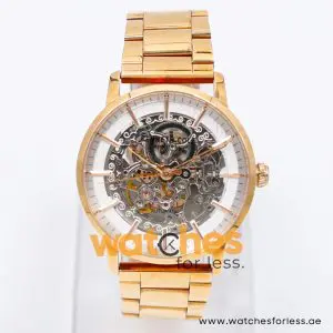 Kenneth Cole Men’s Automatic Rose Gold Stainless Steel White Skeleton Dial 42mm Watch KC50683006 UAE DUBAI AJMAN SHARJAH ABU DHABI RAS AL KHAIMA UMM UL QUWAIN ALAIN FUJAIRAH