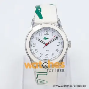 Lacoste Women’s Quartz White & Green Leather Strap White Dial 38mm Watch 2000518