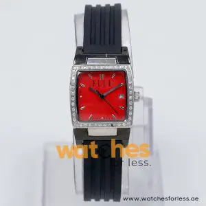 Elle Women’s Quartz Black Silicone Strap Red Dial 23mm Watch EL20039P02N/1