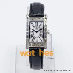 Juicy Couture Women’s Quartz Black Leather Strap Mother Of Pearl Dial 22mm Watch JC031400171