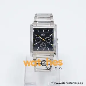 Lacoste Men’s Quartz Silver Stainless Steel Black Dial 33mm Watch 2010586