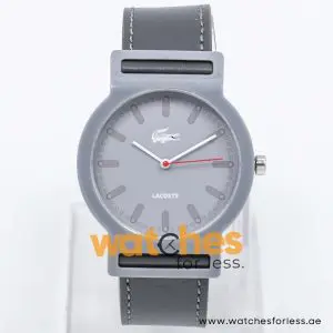 Lacoste Women’s Quartz Grey Leather Strap Light Grey Dial 39mm Watch 2010548