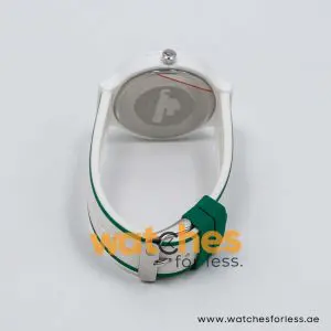 Lacoste Women’s/Kid’s Quartz White & Green Silicone Strap White Dial 40mm Watch 2010543