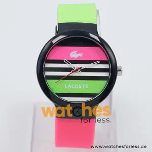 Lacoste Women’s/Kid’s Quartz Green & Pink Silicone Strap Multi Color Dial 40mm Watch 2020004