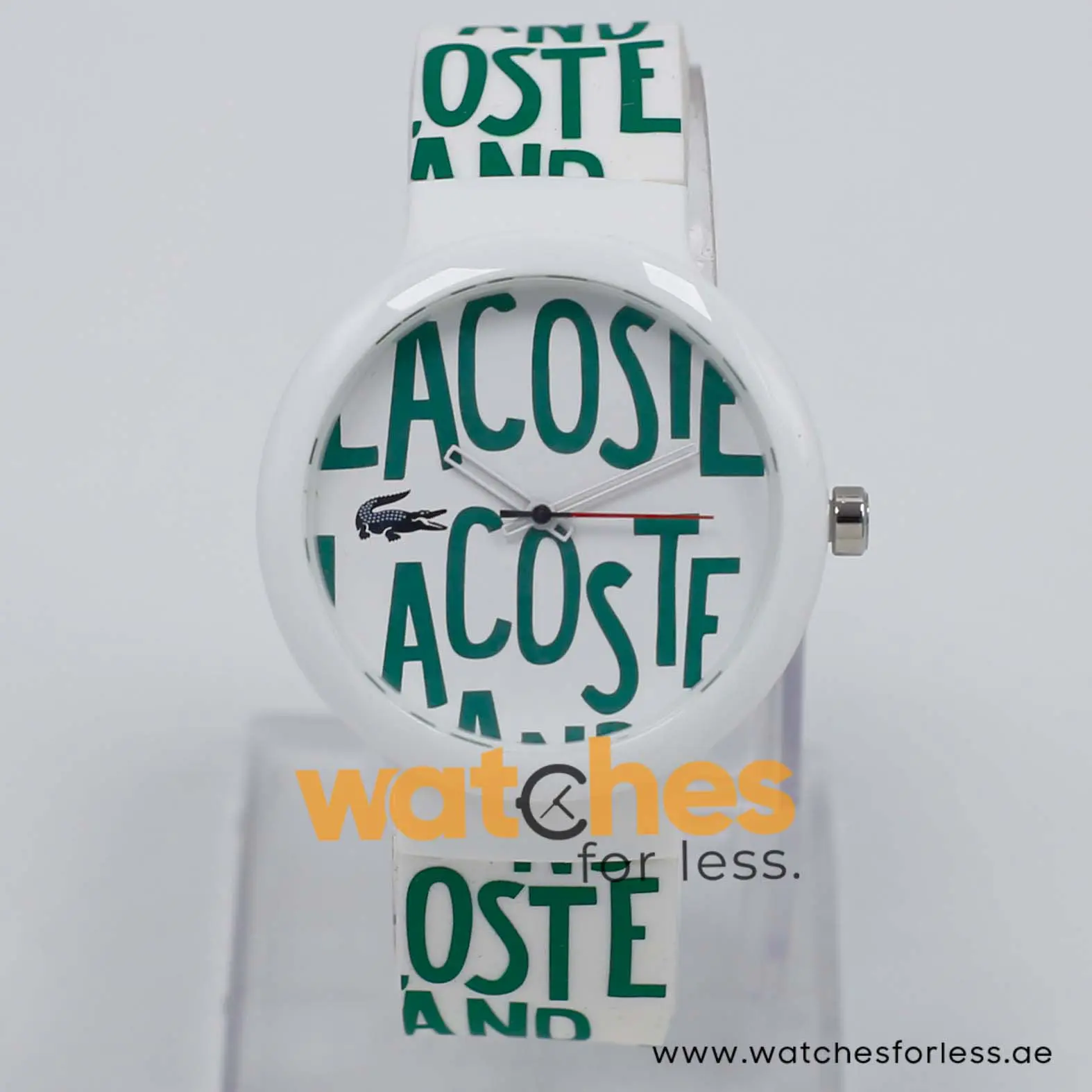 Lacoste Women’s/Kid’s Quartz White & Green Silicone Strap White & Green Dial 40mm Watch 2020055