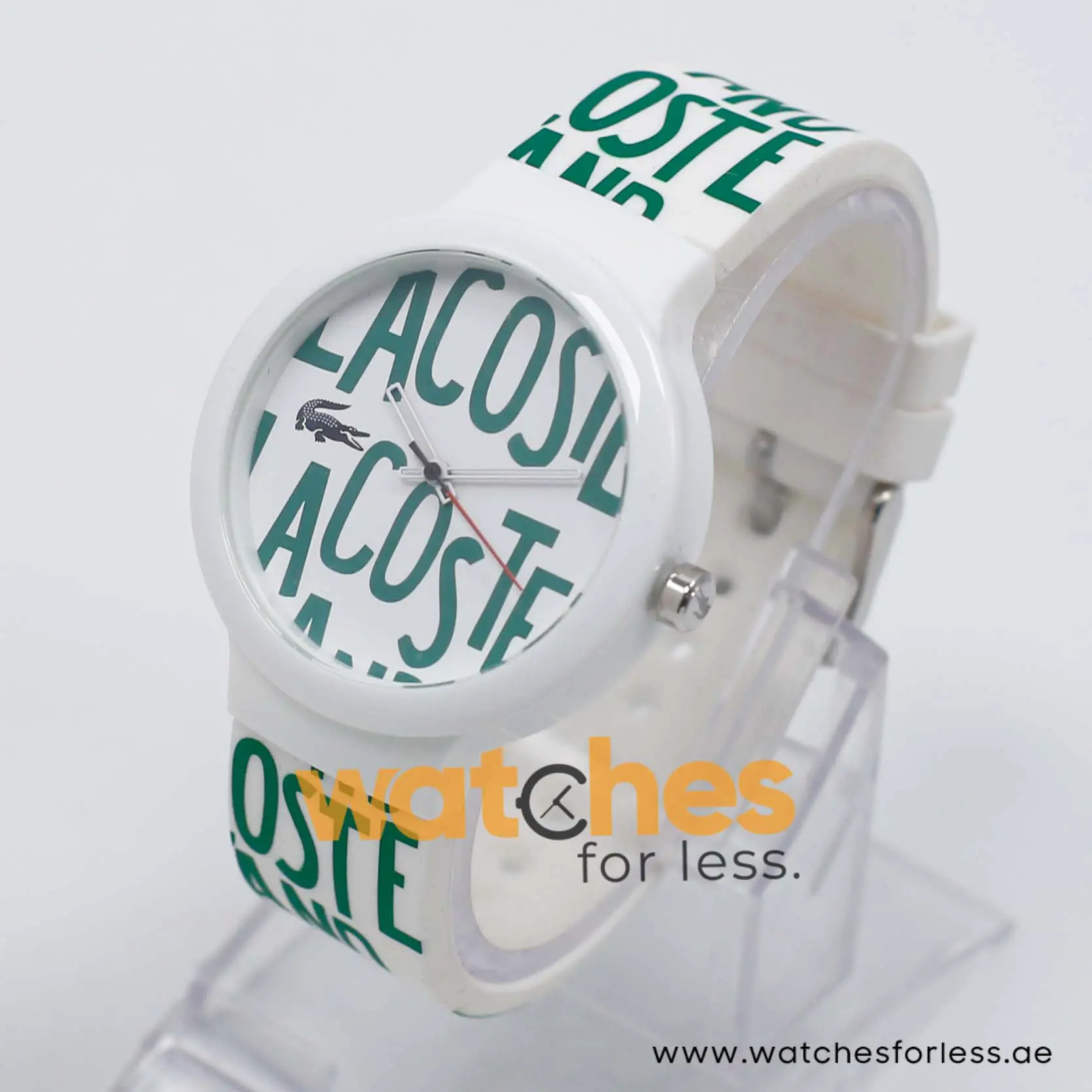 Lacoste Women’s/Kid’s Quartz White & Green Silicone Strap White & Green Dial 40mm Watch 2020055