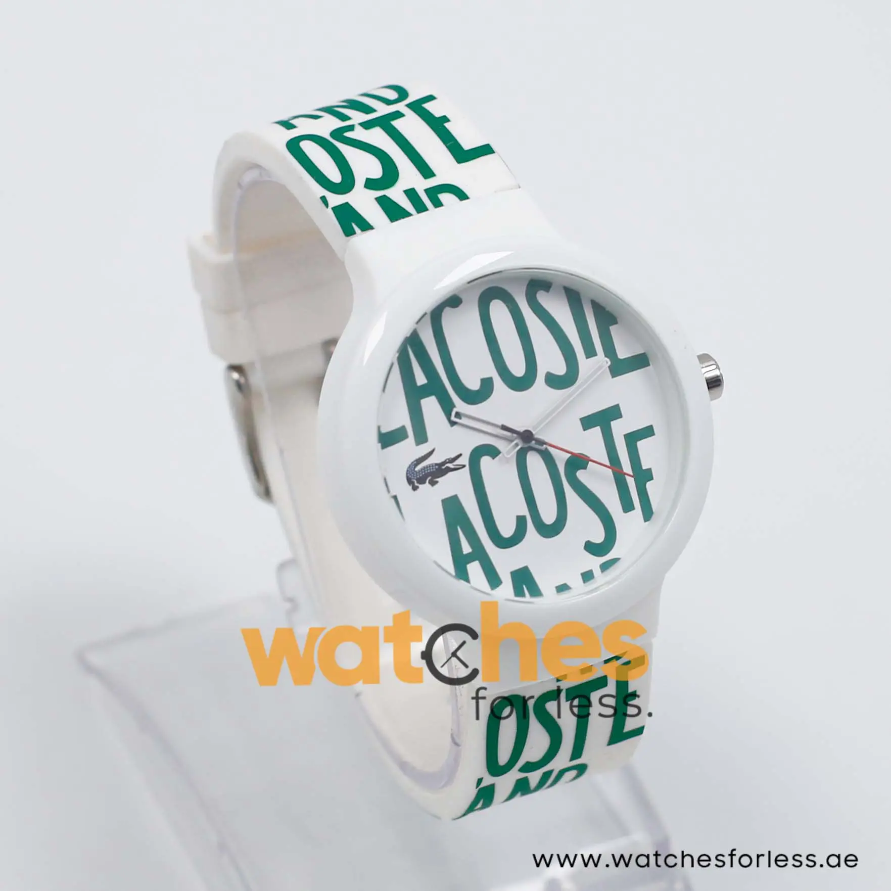 Lacoste Women’s/Kid’s Quartz White & Green Silicone Strap White & Green Dial 40mm Watch 2020055