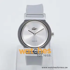 Lacoste Women’s Quartz Light Grey Silicone Strap Silver Dial 39mm Watch 2000697