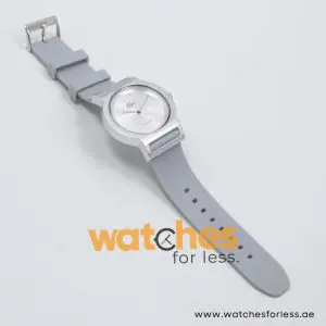 Lacoste Women’s Quartz Light Grey Silicone Strap Silver Dial 39mm Watch 2000697