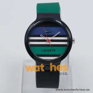 Lacoste Women’s/Kid’s Quartz Dark Green & Black Silicone Strap Multi Color Dial 40mm Watch 2010572