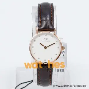 Daniel Wellington Women’s Quartz Brown Leather Strap White Dial 26mm Watch 0902DW/1