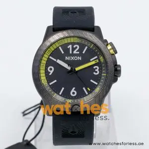 Nixon Men’s Quartz Black Silicone Strap Grey Dial 45mm Watch A925632