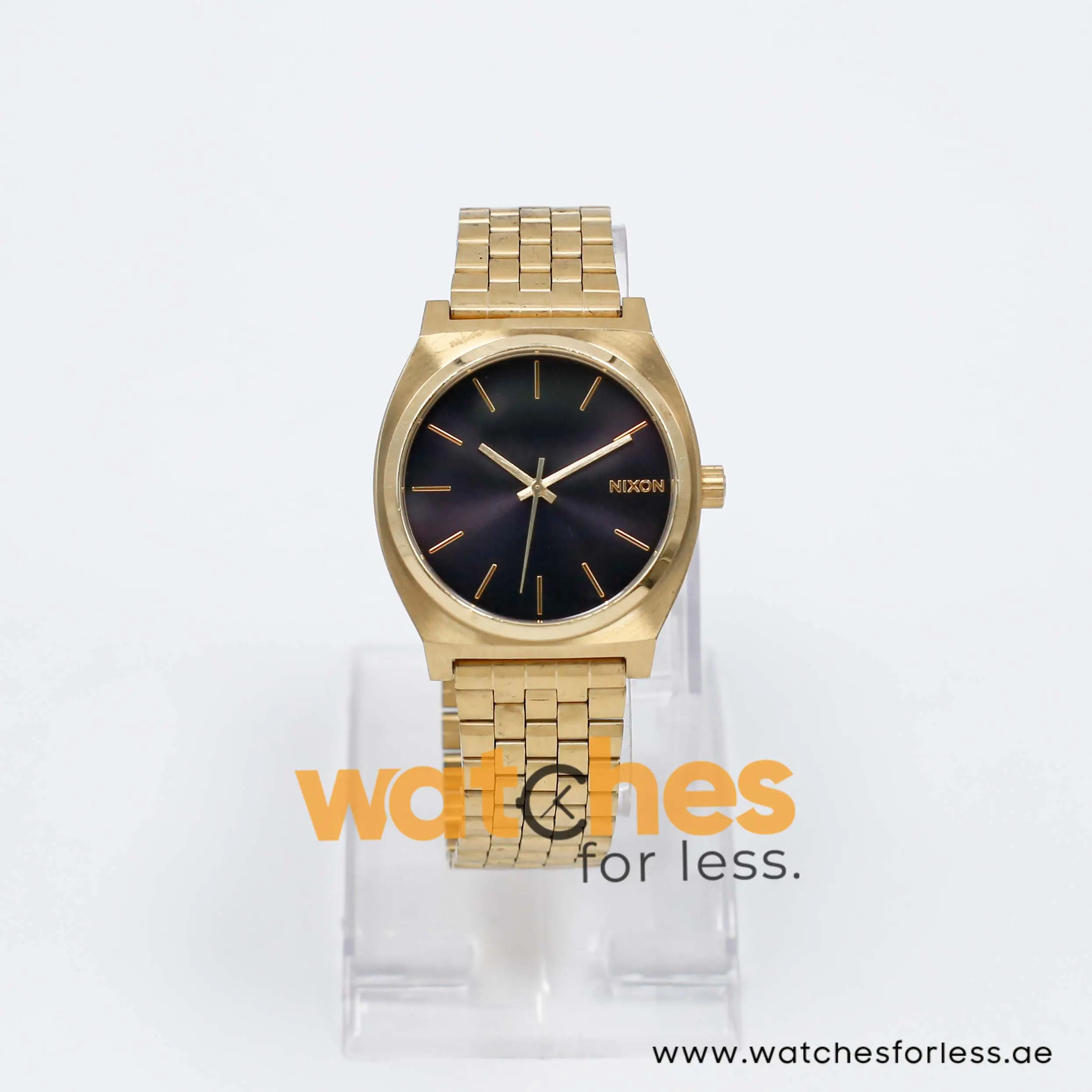 Nixon Men’s Quartz Gold Stainless Steel Black Dial 38mm Watch A045204200