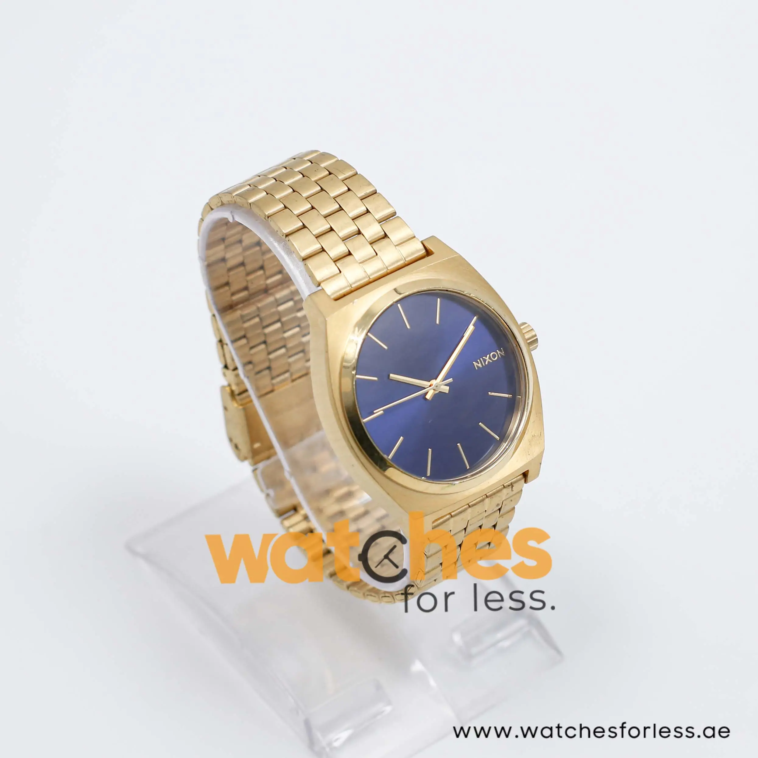 Nixon Men’s Quartz Gold Stainless Steel Blue Dial 38mm Watch A0451931