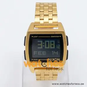 Nixon Men’s Digital Gold Stainless Steel Black Dial 39mm Watch A1107502