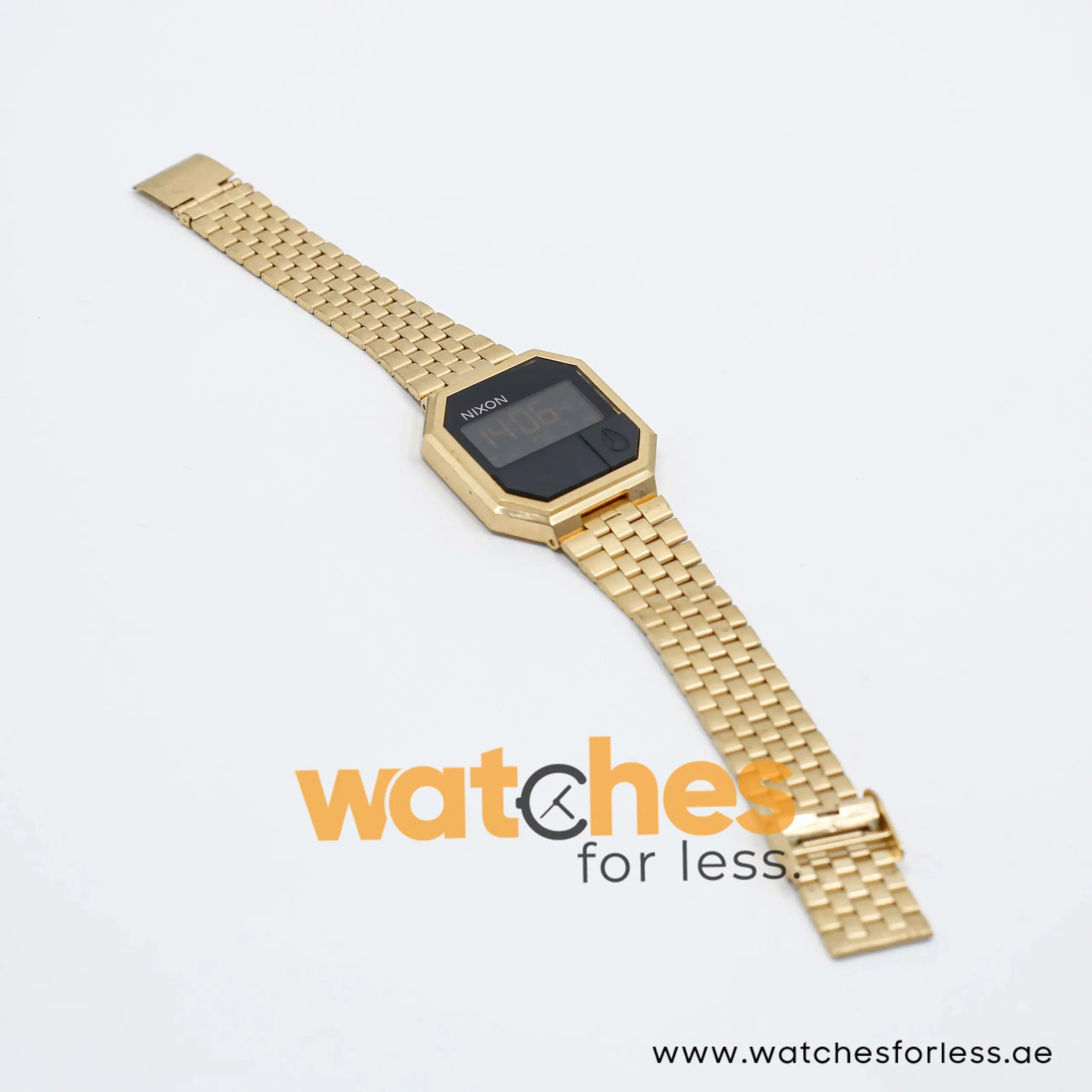 Nixon Men’s Digital Gold Stainless Steel Black Dial 38mm Watch A158502