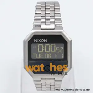 Nixon Men’s Digital Silver Stainless Steel Black Dial 38mm Watch A158002