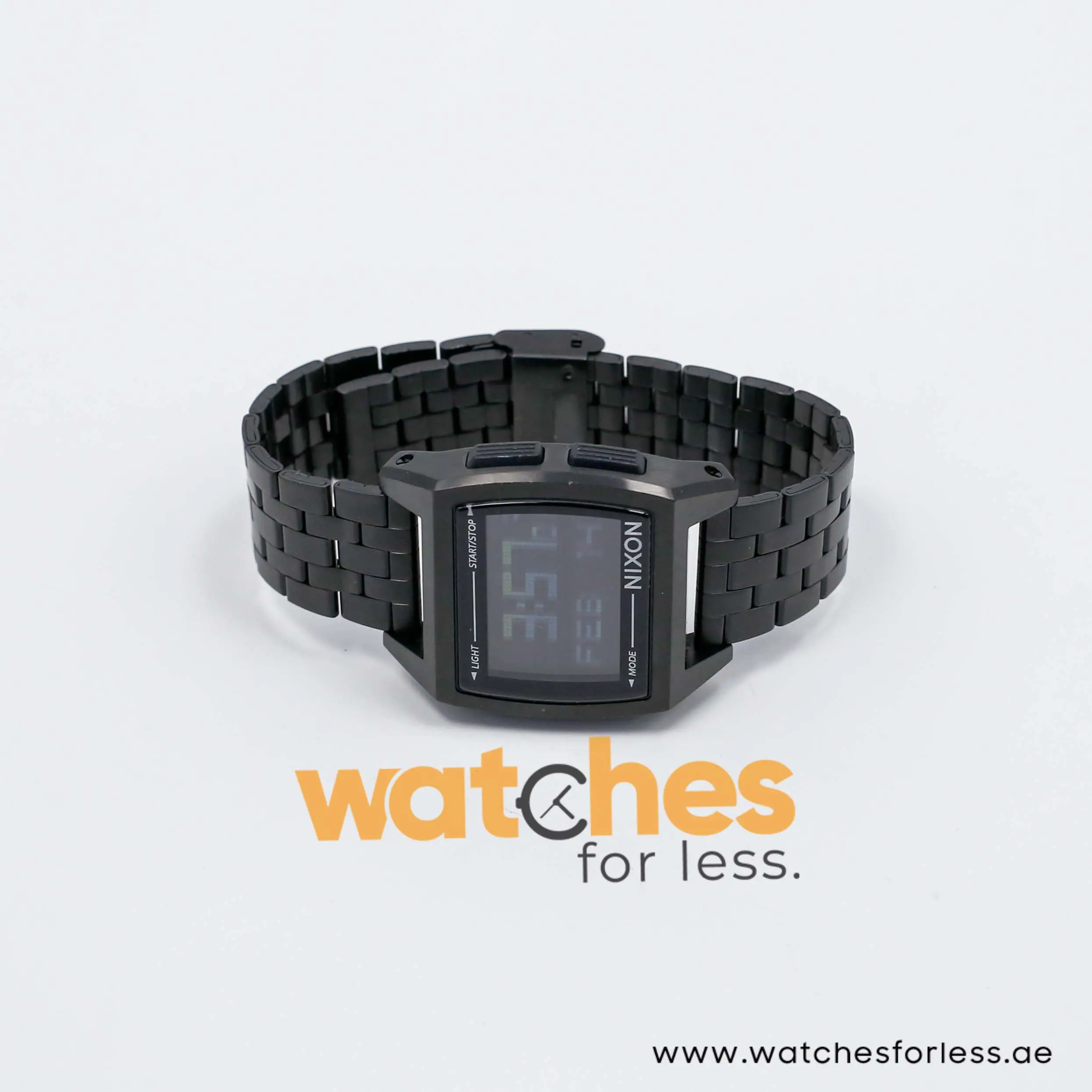 Nixon Men’s Digital Black Stainless Steel Black Dial 39mm Watch A1107001