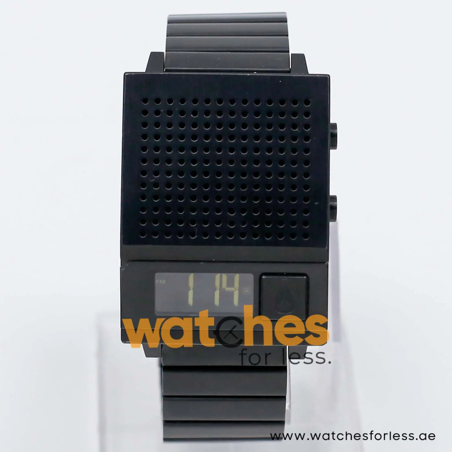 Nixon Men’s Black Stainless Steel Black Digital Dial 34mm Watch A1266001