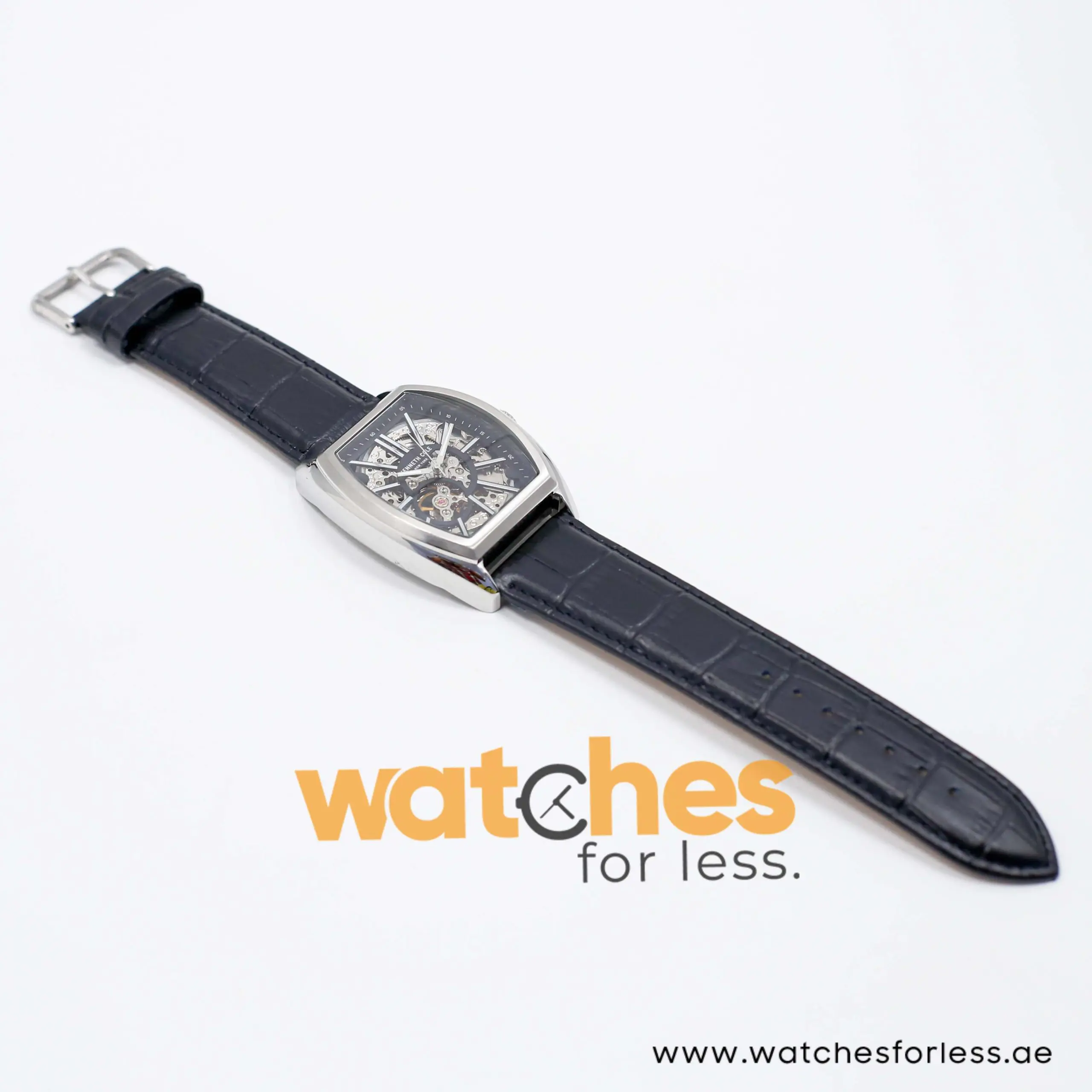 Kenneth Cole Men’s Automatic Black Leather Strap Black Skeleton Dial 41mm Watch KC10030811 UAE DUBAI AJMAN SHARJAH ABU DHABI RAS AL KHAIMA UMM UL QUWAIN ALAIN FUJAIRAH