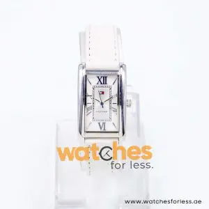 Tommy Hilfiger Women’s Quartz White Leather Strap Mother Of Pearl Dial 23mm Watch 1780997