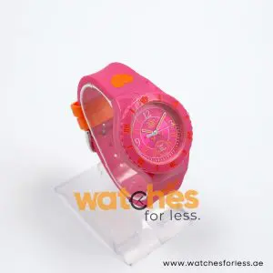 Juicy Couture Women’s Quartz Pink Silicone Strap Pink Dial 42mm Watch 1900826