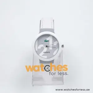 Lacoste Kids Quartz White Leather Strap White & Grey Dial 40mm Watch 2020012