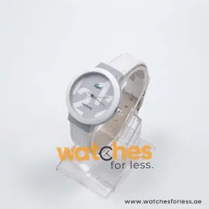 Lacoste Kids Quartz White Leather Strap White & Grey Dial 40mm Watch 2020012