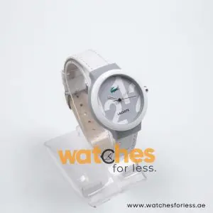 Lacoste Kids Quartz White Leather Strap White & Grey Dial 40mm Watch 2020012