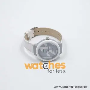 Lacoste Kids Quartz White Leather Strap White & Grey Dial 40mm Watch 2020012