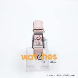 Juicy Couture Women’s Quartz Pink Leather Strap Pink Dial 24mm Watch JC083142008
